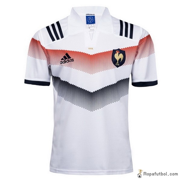 Camiseta Rugby Francia Replica Segunda Ropa 2017 18 Blanco